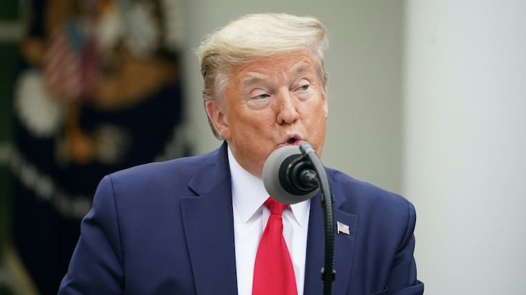 US President Donald Trump speaks during the daily briefing on the novel coronavirus, which causes COVID-19, in the Rose Garden of the White House on April 14, 2020, in Washington, DC. (Photo by MANDEL NGAN / AFP) (Photo by MANDEL NGAN/AFP via Getty Images)