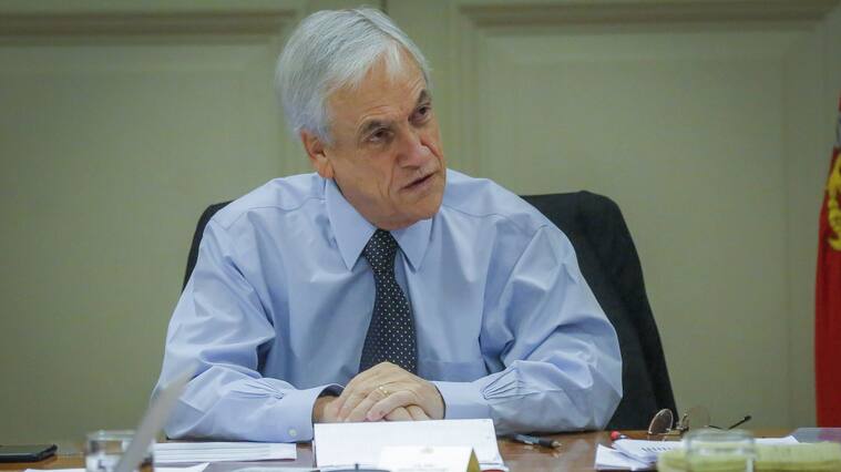 30 de marzo del 2020/SANTIAGOEl Presidente de la Republica, Sebastian Piñera, encabeza el comité de emergencia covid 19, en el Palacio de La Moneda.
FOTO: POOL FOTOGRAFICO/AGENCIAUNO
