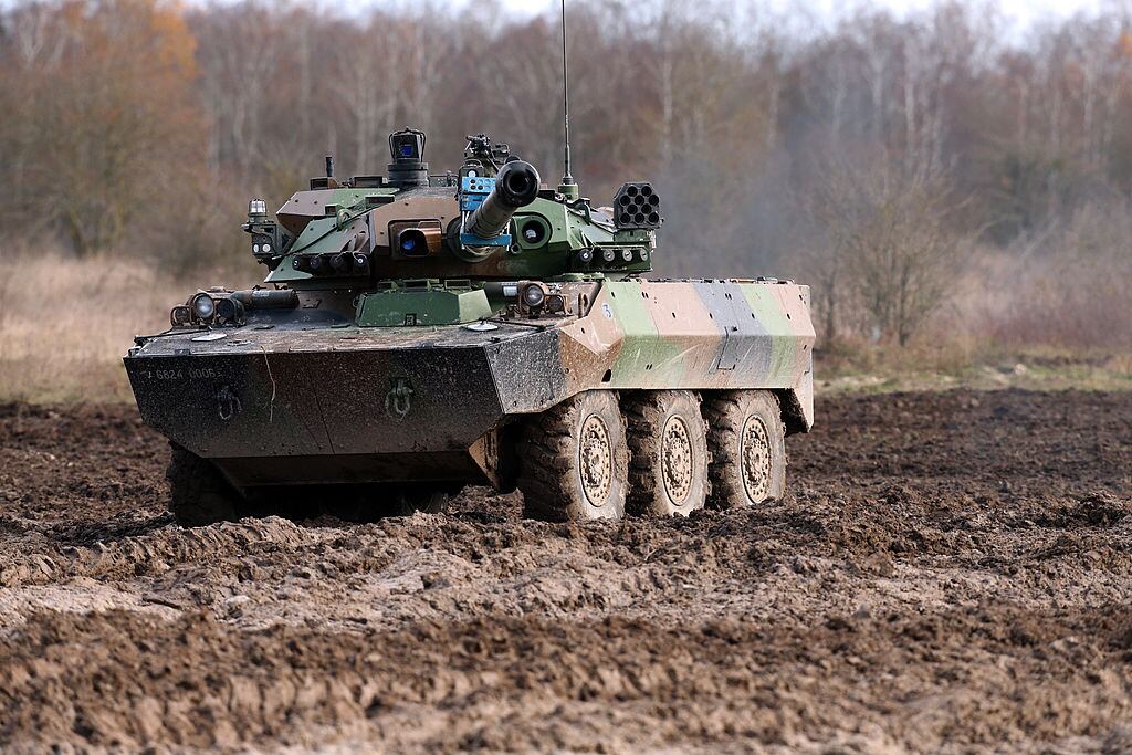 El tanque francés AMX 10 RC que Macron promete entregar a Ucrania
