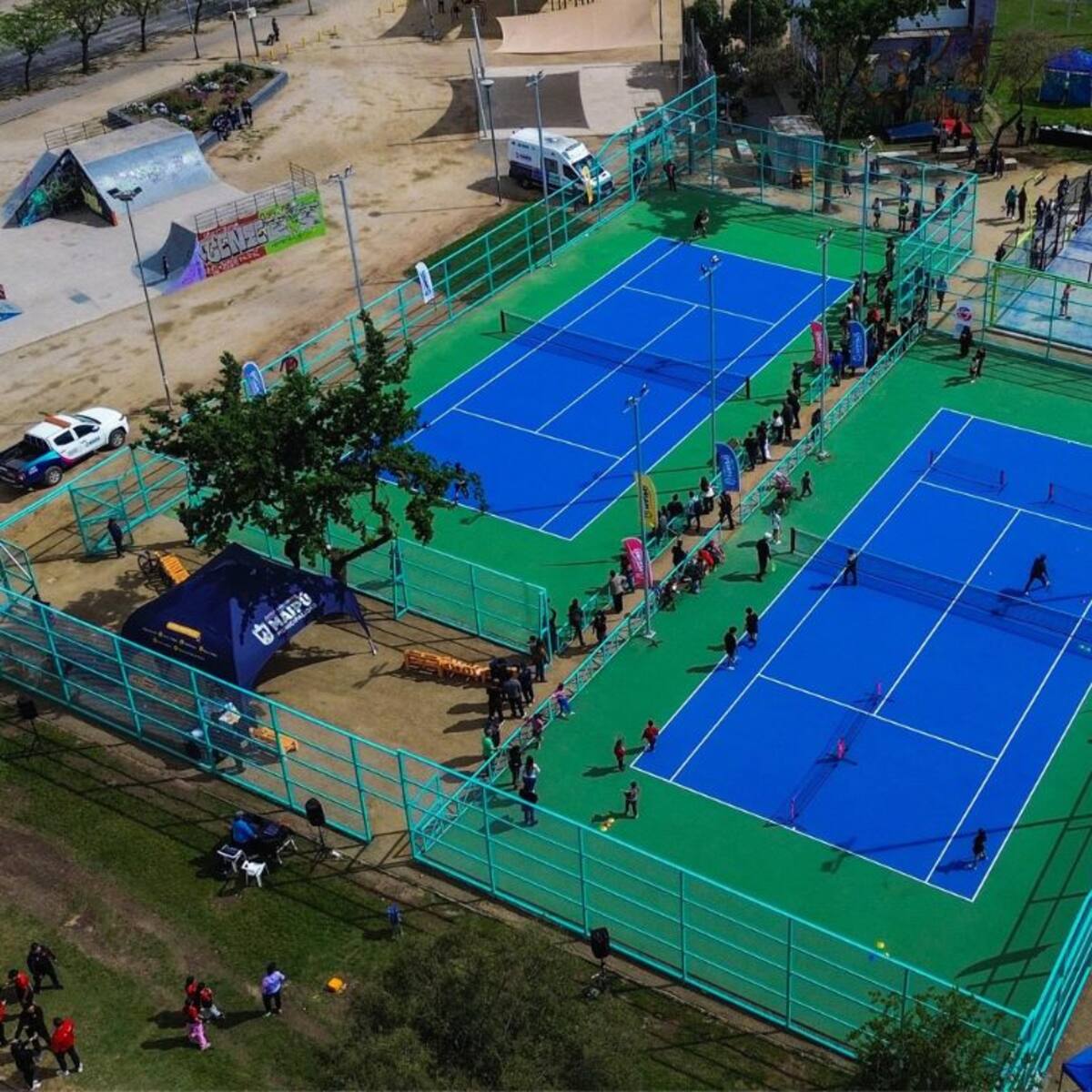 Nuevas canchas de tenis y pádel en Maipú: costó $192 millones y así lucen sus instalaciones