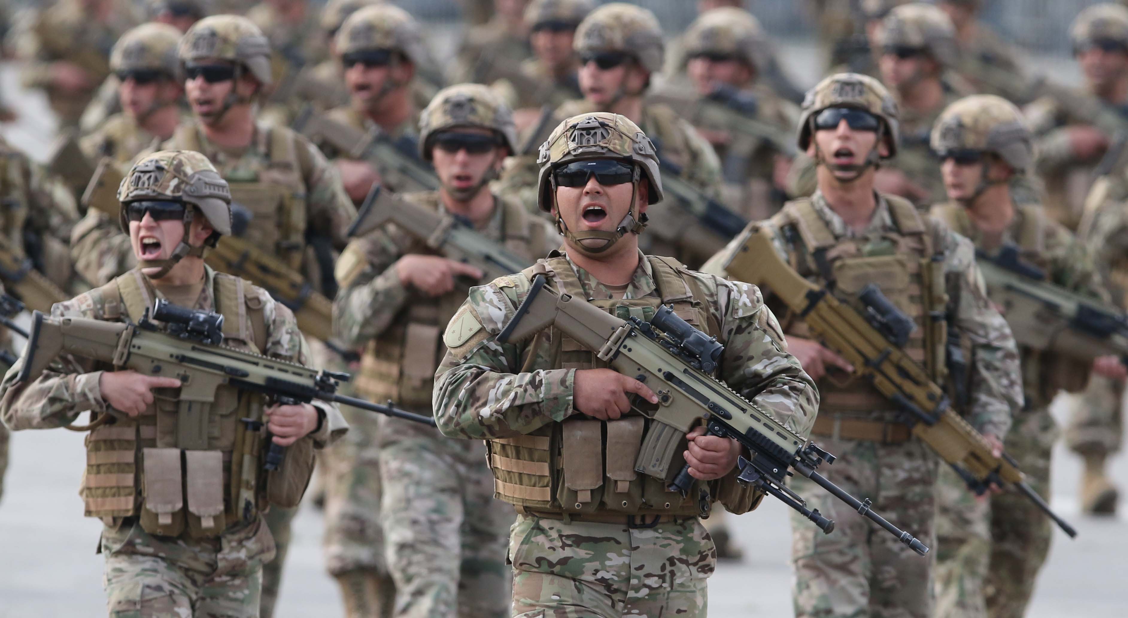 19 de septiembre del 2019/SANTIAGOMilitares, desfilan por la elipse del Parque O´Higgins en la gran Parada Militar 2019 en honor a las Glorias del Ejército de Chile, en la.
FOTO: RODRIGO SAENZ/AGENCIAUNO