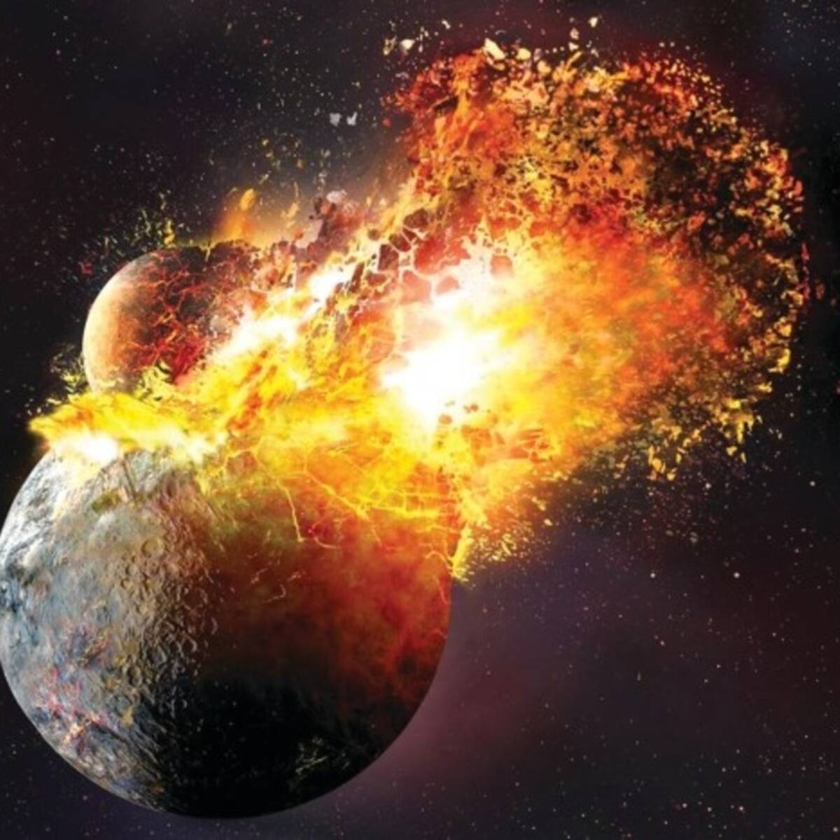 Choque planetario a 11.000 años luz puede ser clave para comprender la formación de la Luna y su relación con la Tierra