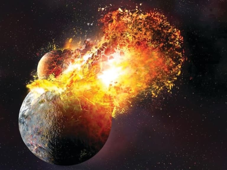 Choque planetario a 11.000 años luz puede ser clave para comprender la formación de la Luna y su relación con la Tierra