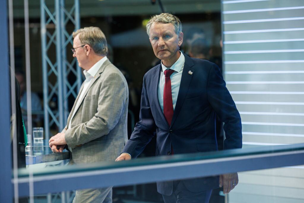 El candidato de la ultraderecha Bjoern Hoecke, el líder del partido AfD en el estado federado de Turingia en Alemania.