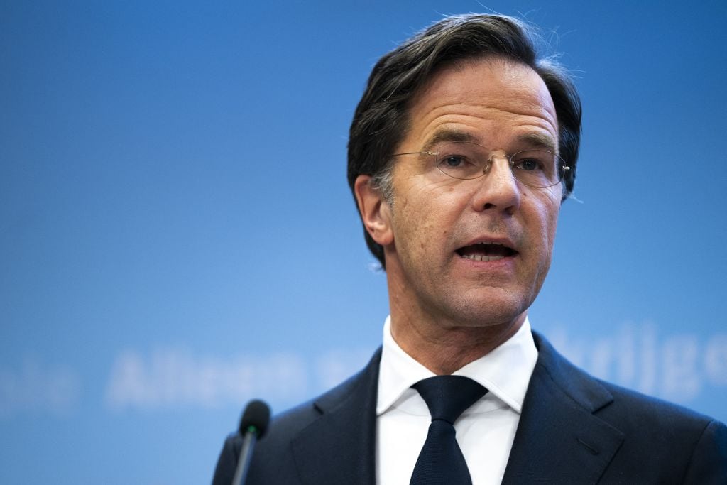El primer ministro holandés Mark Rutte