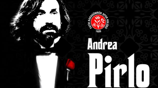 Andrea Pirlo fue presentado como "El Padrino" en el fútbol turco