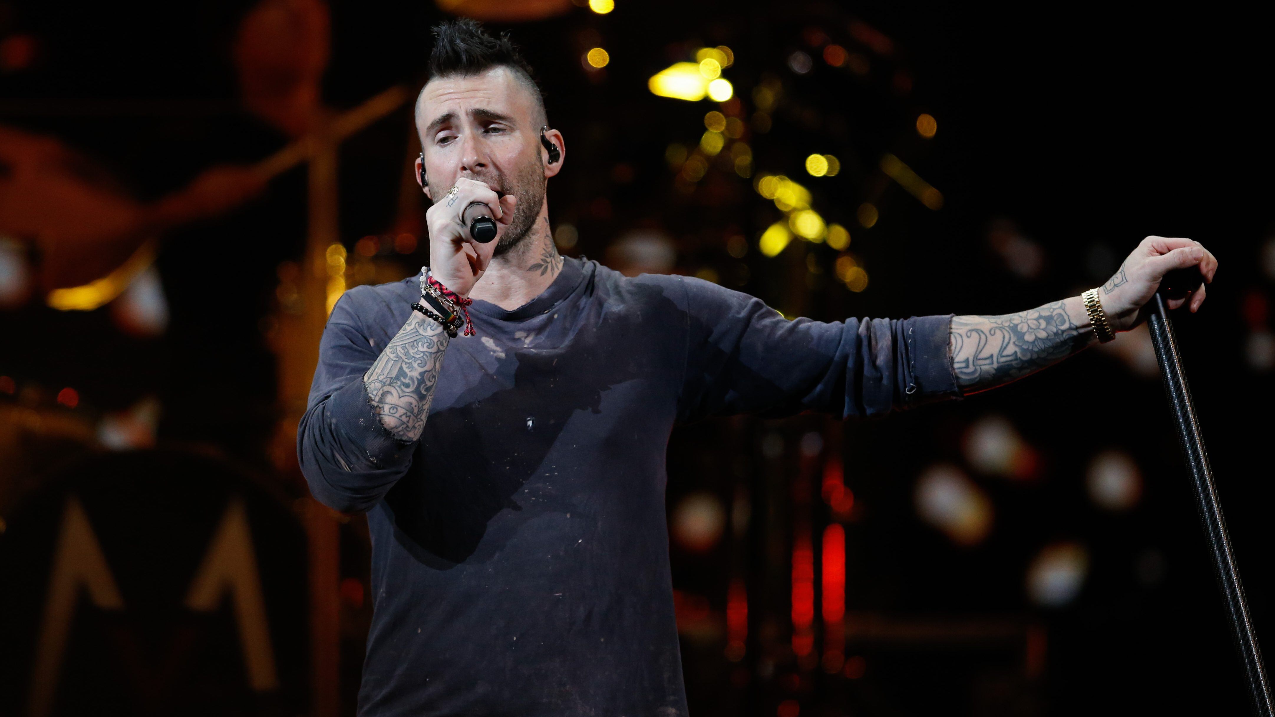 27 de Febrero del 2020/Viña del MarLa Banda Norteamericana Maroon 5 ,durante la quinta noche del Festival de Viña del Mar 2020 realizado en la Quinta Vergara.
FOTO: FRANCISCO LONGA/AGENCIAUNO