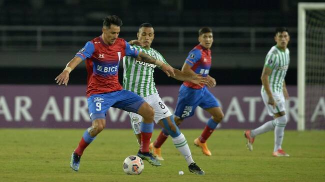 22 DE ABRIL DE 2021/PEREIRA, COLOMBIA, durante el partido valido por el grupo F de la Copa Conmebol Libertadores 2021, entre Atletico Nacional y Universidad Catolica, disputado en el Estadio Hernán Ramírez Villegas.
FOTO: STAFF IMAGES/CONMEBOL via AGENCIAUNO