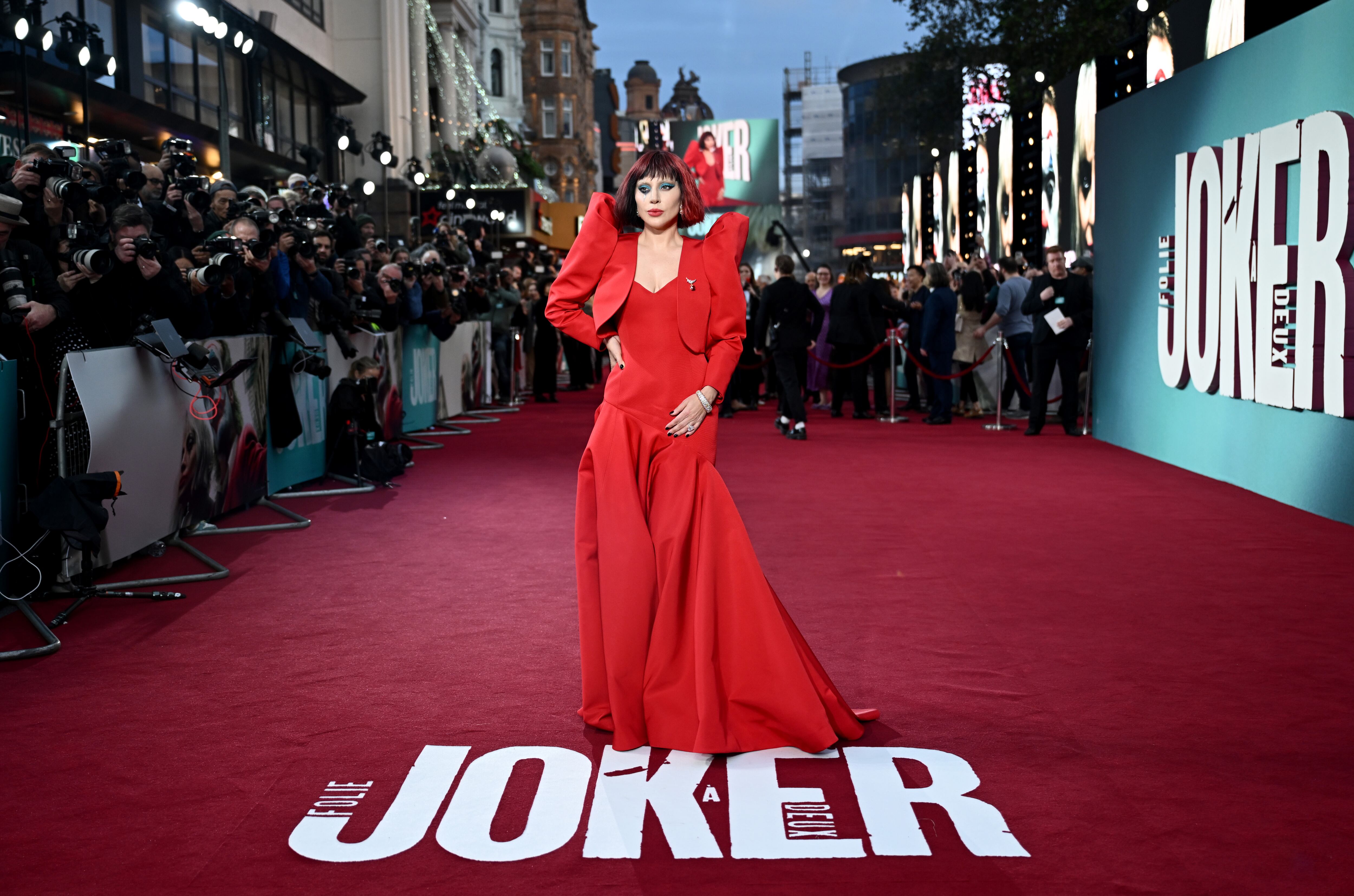 Lady Gaga en la premiere del "Joker Folie à Deux" en UK // Getty Images