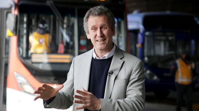 Juan Carlos Muñoz - Ministro de Transportes - bus de hidrógeno verde