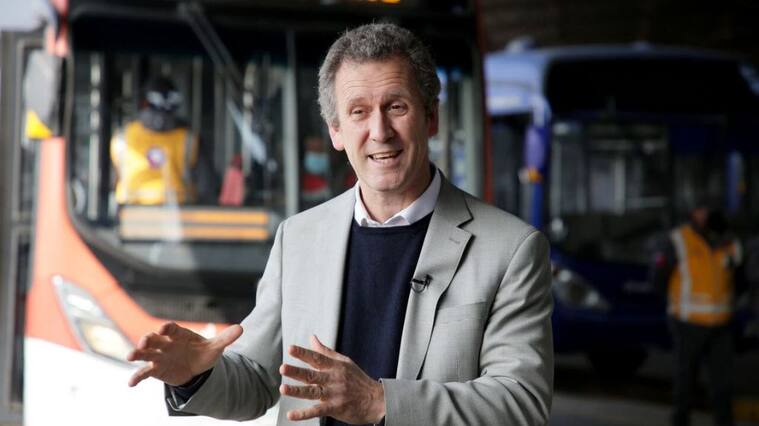 Juan Carlos Muñoz - Ministro de Transportes - bus de hidrógeno verde