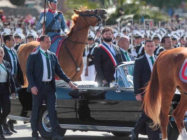 Agencia UNO | El Presidente Boric dando inicio a la Parada Militar 2024