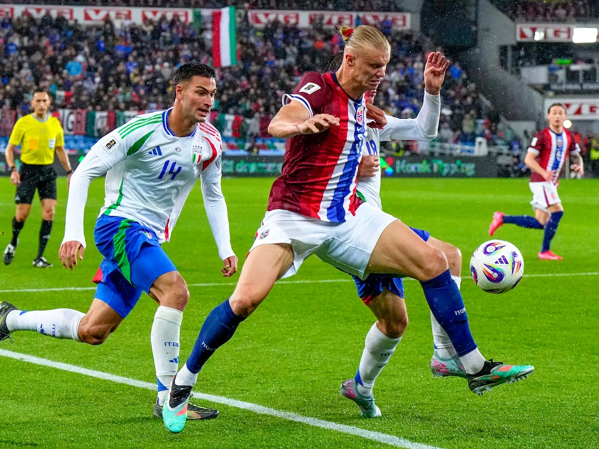 Haaland selló la goleada: Noruega sorprende a Italia y sigue con campaña perfecta en las Eliminatorias Europeas