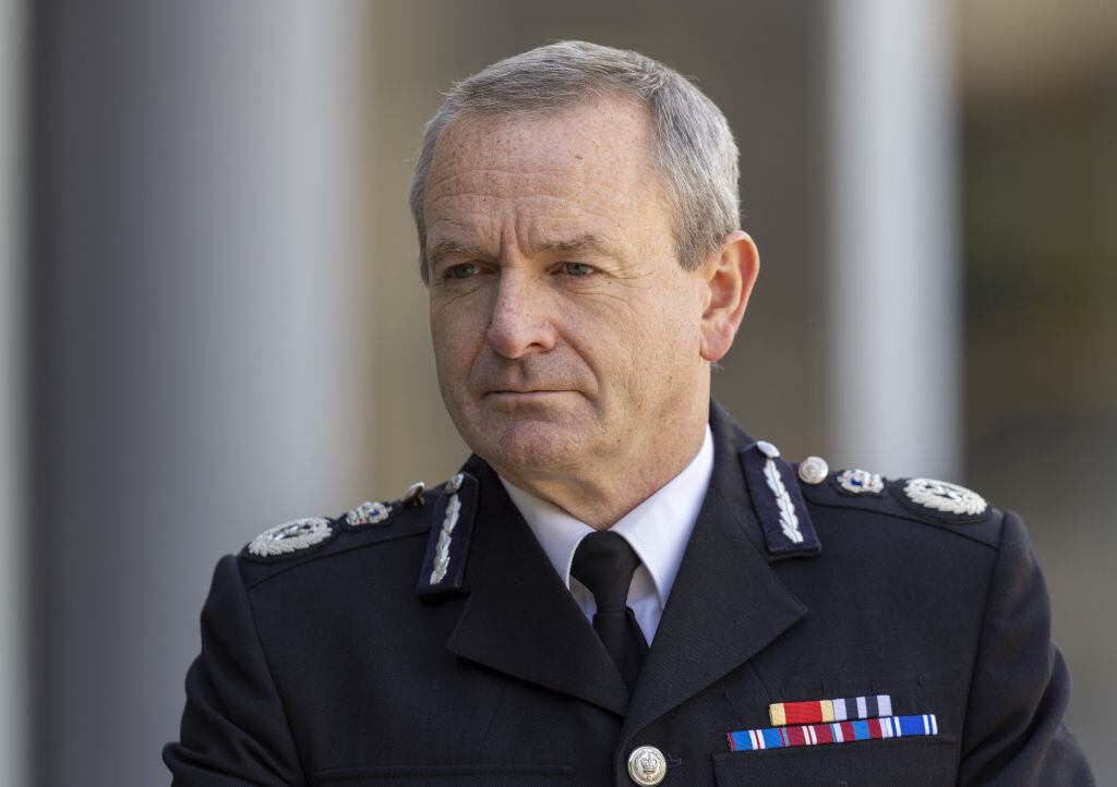 El jefe de la policía de Escocia, sir Iain Livingstone, en Tulliallan