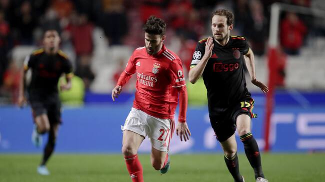 Benfica y Ajax igualaron en los octavos de final de la Champions League