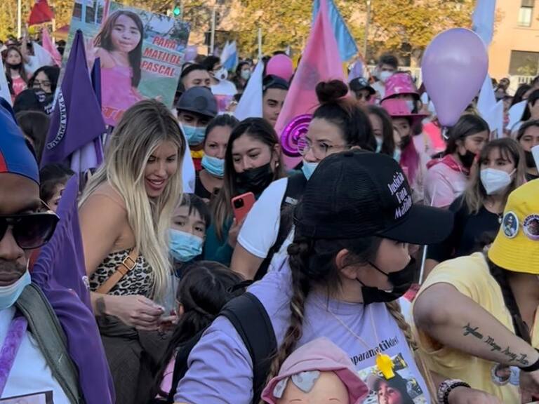 Coté López animó marcha por los niños: «Lo que me mueve es el miedo de que le pase a algo a mis hijos»