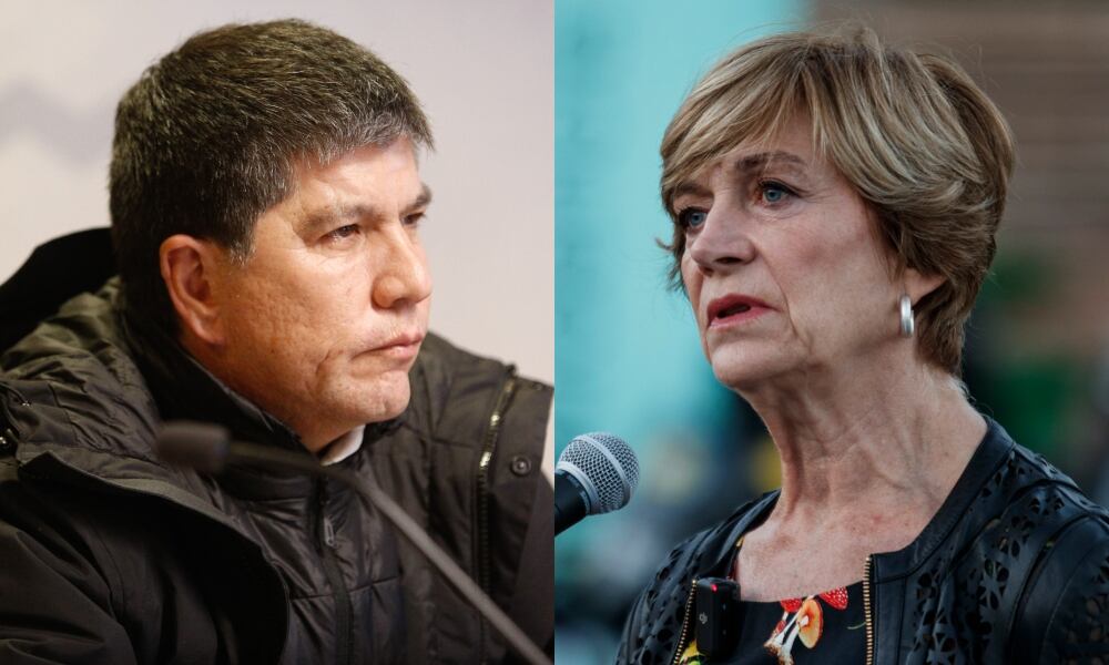 Agencia Uno | El subsecretario del Interior, Manuel Monsalve, y la alcaldesa de Providencia, Evelyn Matthei