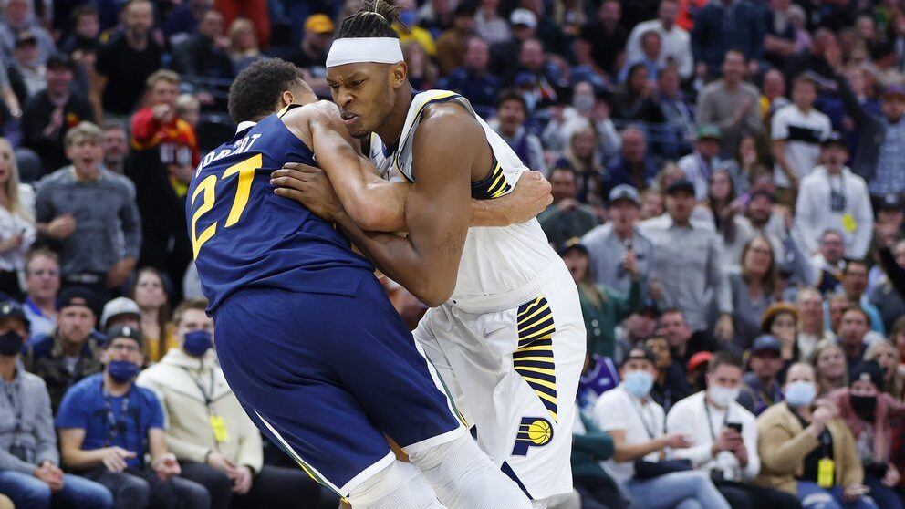 Pelea NBA, Rudy Gobert y Myles Turner