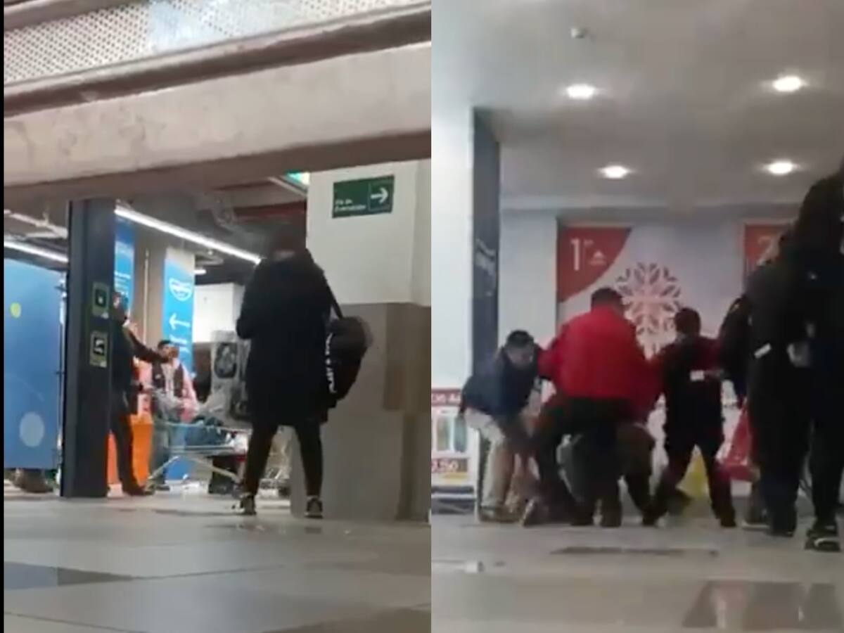 Violento turbazo en supermercado de Quilpué deja tres detenidos y guardias heridos
