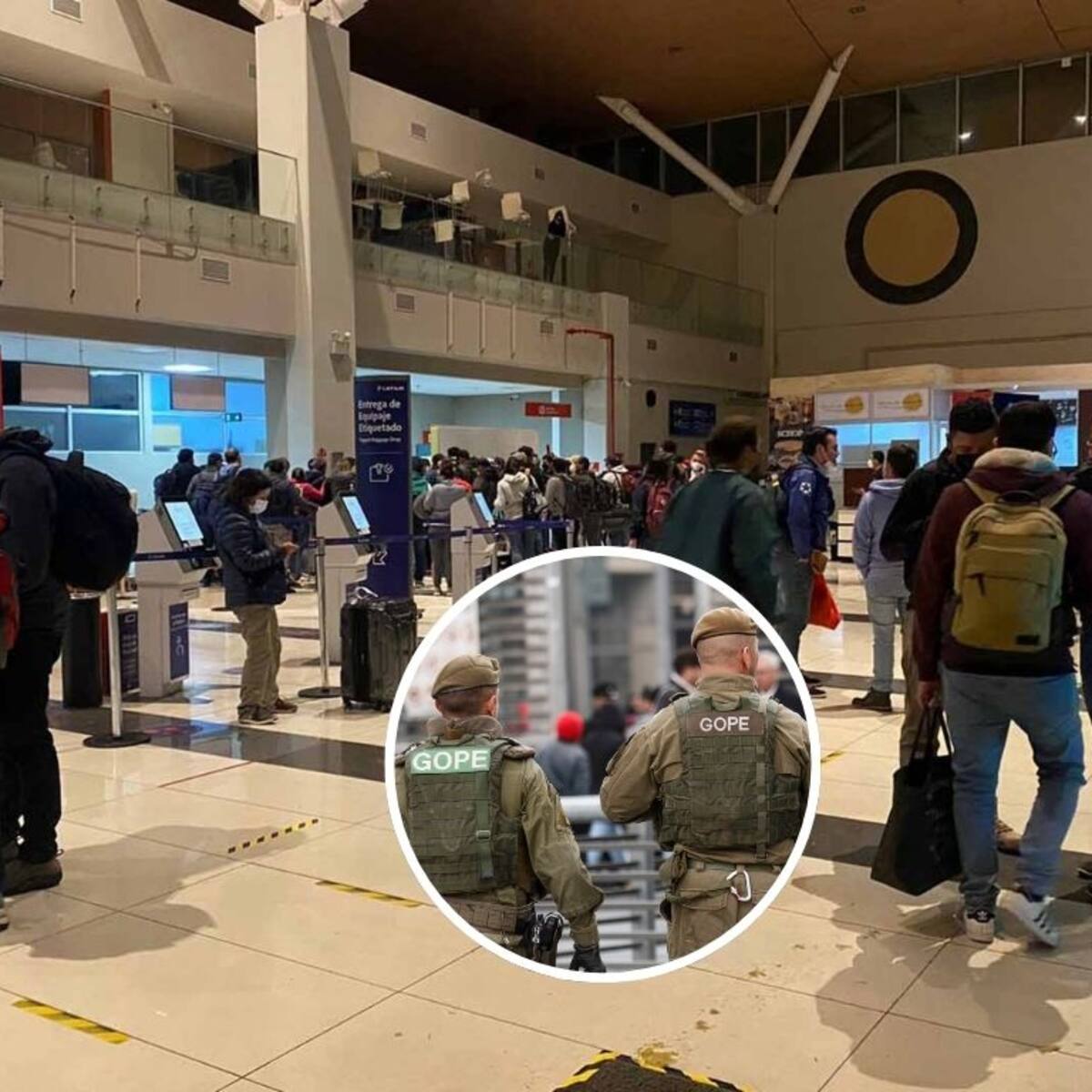 Evacúan aeropuerto El Loa de Calama por mochila abandonada: se aplicó protocolo de seguridad