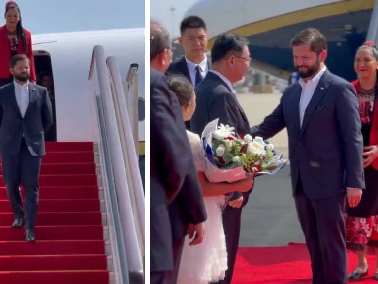 Presidente Boric y la comitiva nacional llegan a China tras viaje de 36 horas