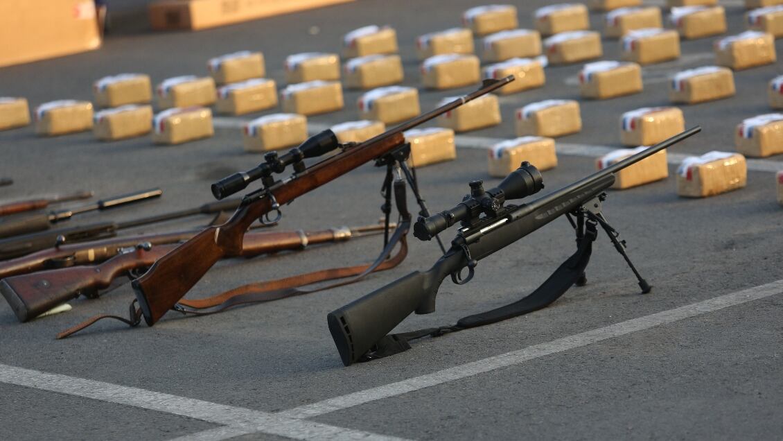 Incautación de armas y drogas / Agencia Uno