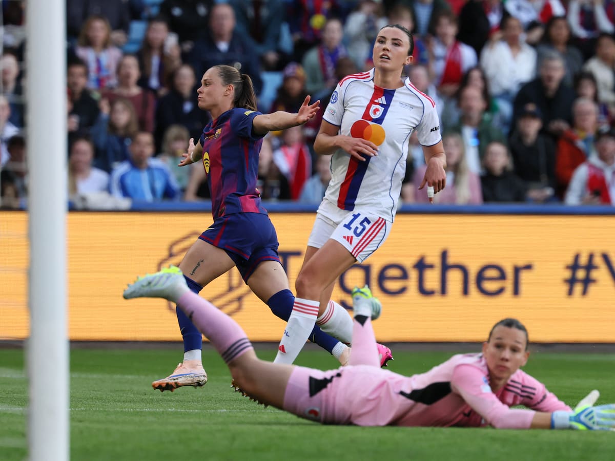 Duro golpe para Tiane Endler: Lyon cae por goleada ante el Barcelona en la final de Champions League femenina
