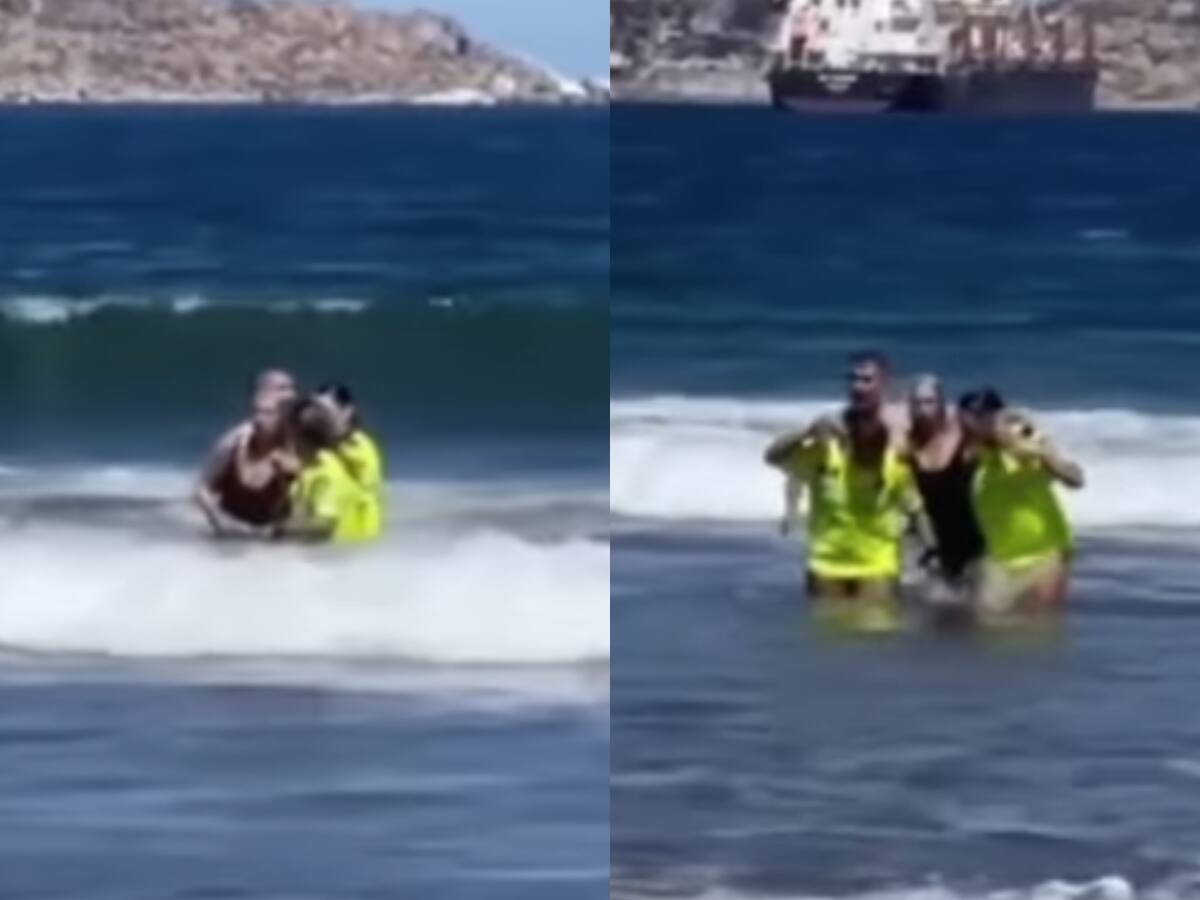 De patrullaje en bicicleta a lanzarse al mar: carabineras rescatan a adulta mayor que se ahogaba en La Serena