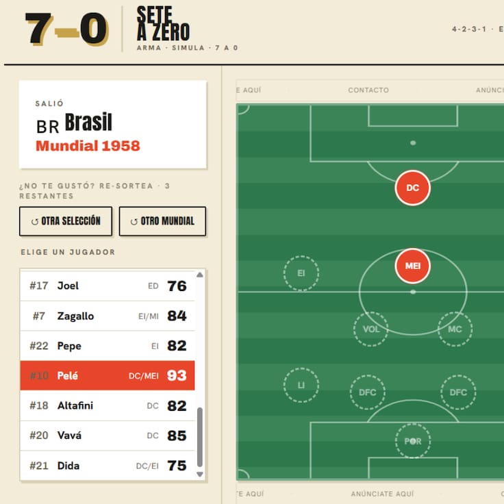 7a0, el minijuego viral que permite armar el equipo soñado para el Mundial 2026 (y ganarlo)