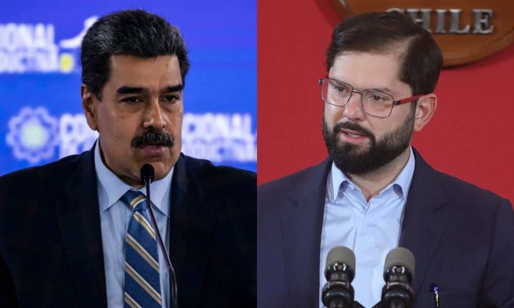 Nicolás Maduro y Gabriel Boric | Getty Images + Agencia Uno
