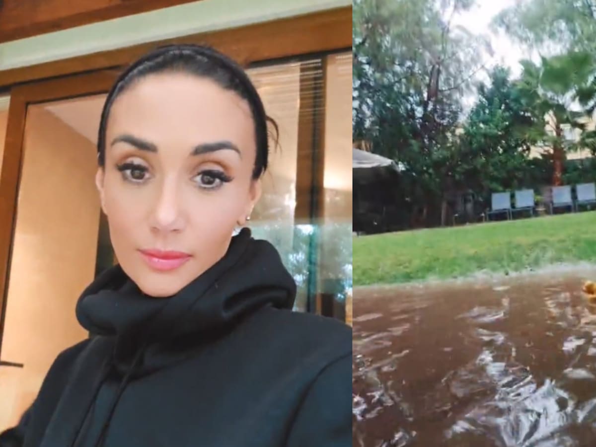 “¡Cuídense people!”: Pamela Díaz muestra cómo la lluvia generó estragos en su hogar