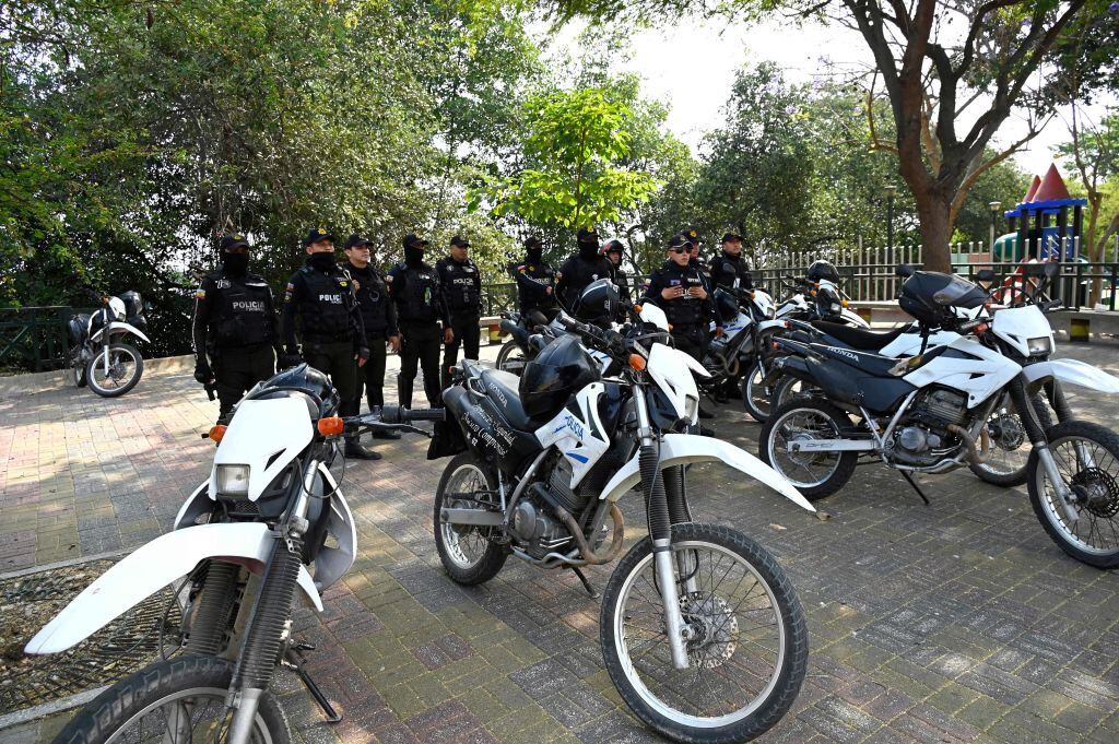 La policía de Ecuador en un operativo de seguridad en Guayaquil