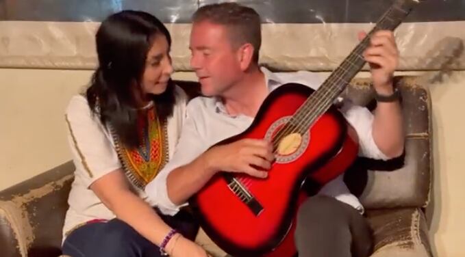 Karla Rubilar y Christian Pino