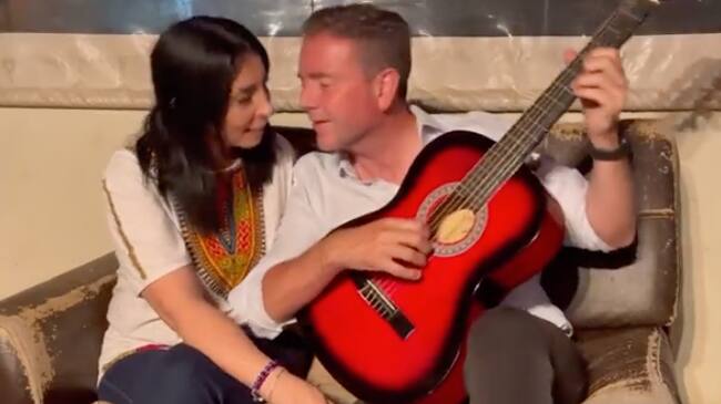 Karla Rubilar y Christian Pino