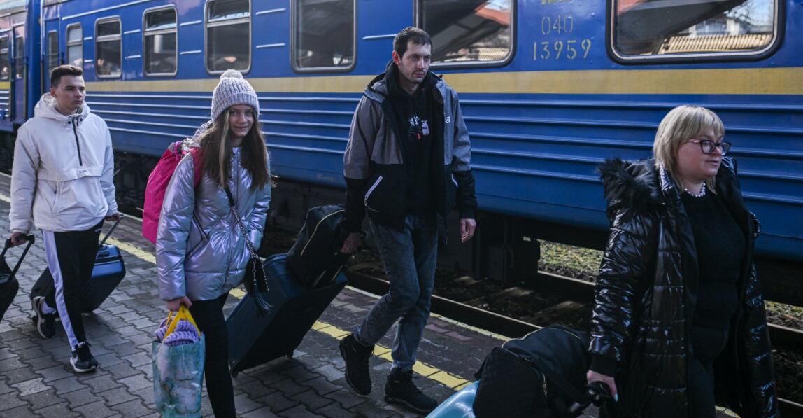 Ucranianos llegado a Polonia | Getty Images