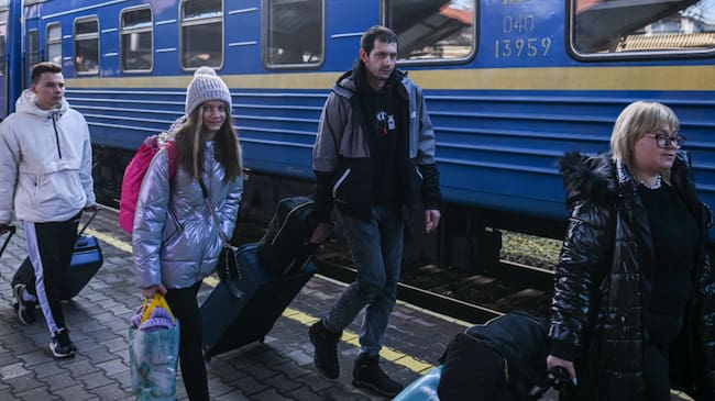 Ucranianos llegado a Polonia | Getty Images