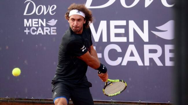 16 de Febrero de 2021 / CONCEPCION
Gonzalo Lama cae ante el Argentino Sebastian Baez por 4-6 y 1-6 durante la primera ronda del ATP Challenger de Concepcion, durante el estado de catastrofe de la pandemia covid-19
FOTO: CAMILO CASTRO / AGENCIAUNO