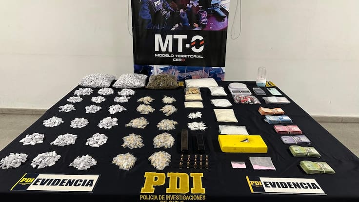 Desarticulan banda narco en La Granja: incautación fue avaluada en más de $46 millones