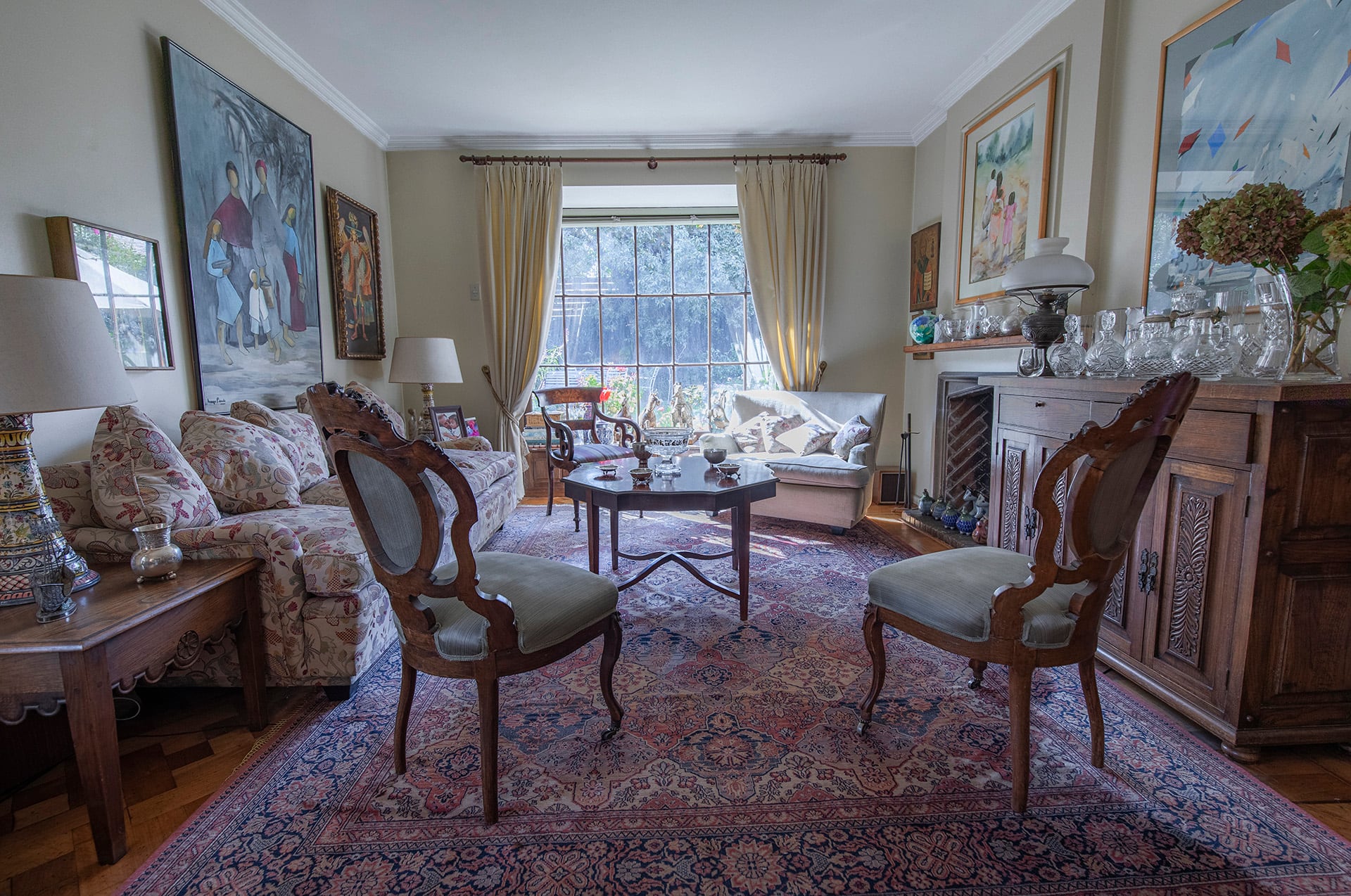 Living de la casa de Patricio Aylwin. Créditos: Fundación Patricio Aylwin