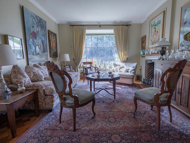 Living de la casa de Patricio Aylwin. Créditos: Fundación Patricio Aylwin
