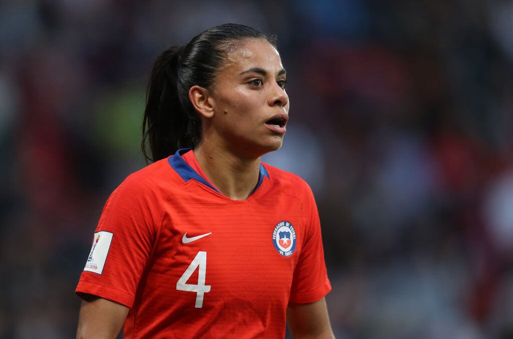 RENNES, FRANCE - JUNE 20: Francisca Lara of Chile during the 2019 FIFA Women's World Cup France group F match between Thailand and Chile at Roazhon Park on June 20, 2019 in Rennes, France. (Photo by Catherine Ivill/FIFA via Getty Images)