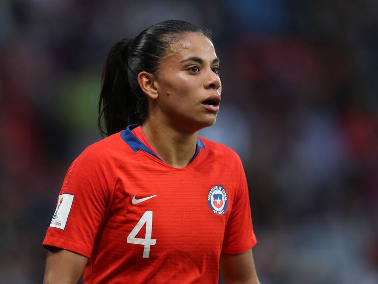 RENNES, FRANCE - JUNE 20: Francisca Lara of Chile during the 2019 FIFA Women's World Cup France group F match between Thailand and Chile at Roazhon Park on June 20, 2019 in Rennes, France. (Photo by Catherine Ivill/FIFA via Getty Images)