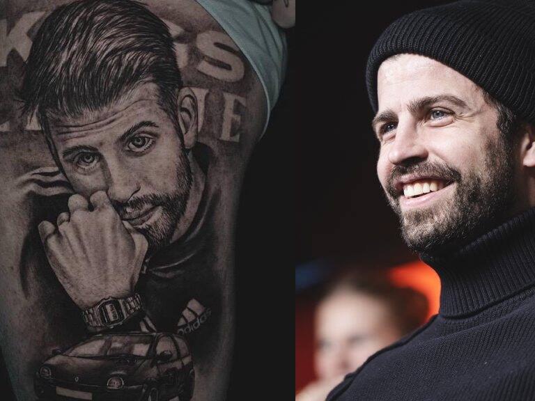 Para mostrar su apoyo a Piqué: joven se tatuó al ex futbolista junto a un Casio y un Twingo