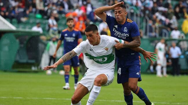 Elche de Enzo Roco cayó frente a un contundente Real Madrid