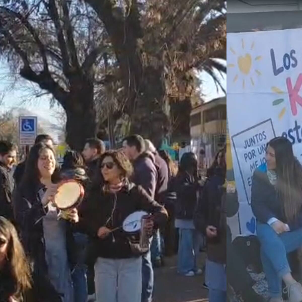 Docentes del colegio en Ñuñoa inician huelga legal tras fracaso de negociación: estudiantes llaman a respaldarlos