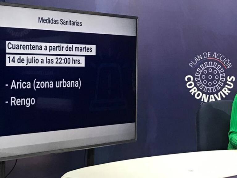 Ministerio de Salud estableció cuarentenas para el centro urbano de Arica y para la ciudad de Rengo