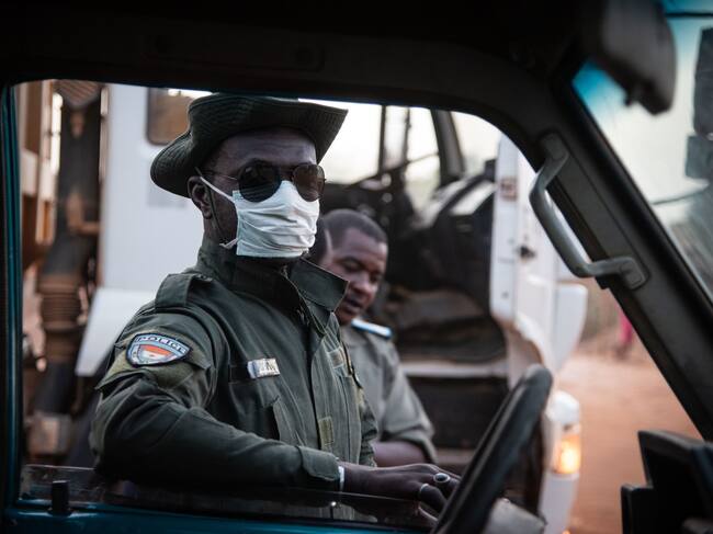 Un policía de Níger en la ciudad de Niamey
