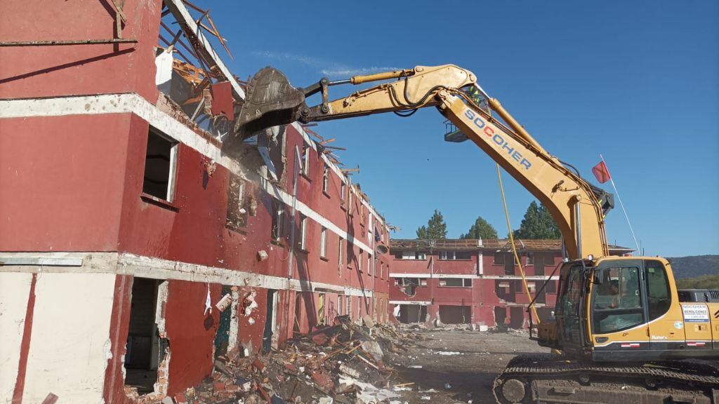 Parte del proceso de demolición. / ADN.cl