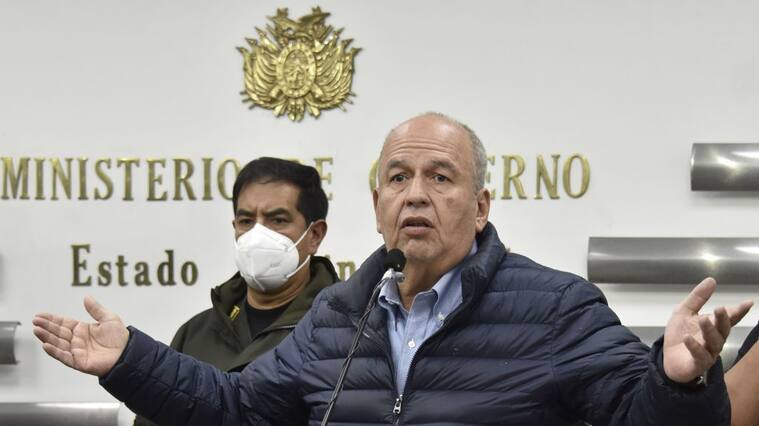 Arturo Murillo cuando era ministro del interior de Bolivia