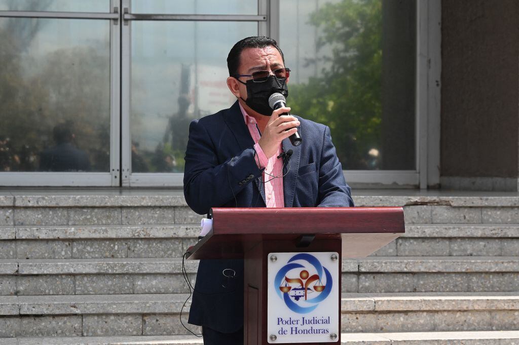 El vocero de la corte suprema de Honduras Melvin Duarte